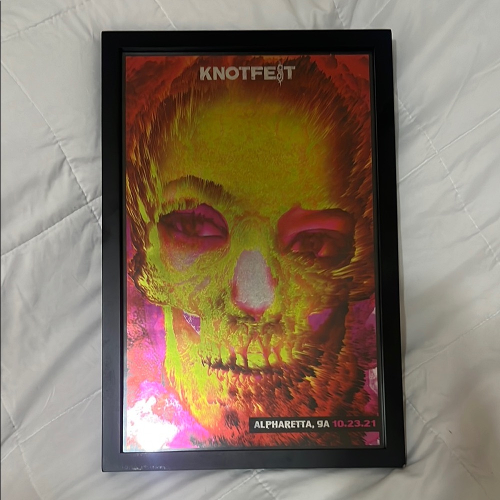 Framed Slipknot poster from Knotfest